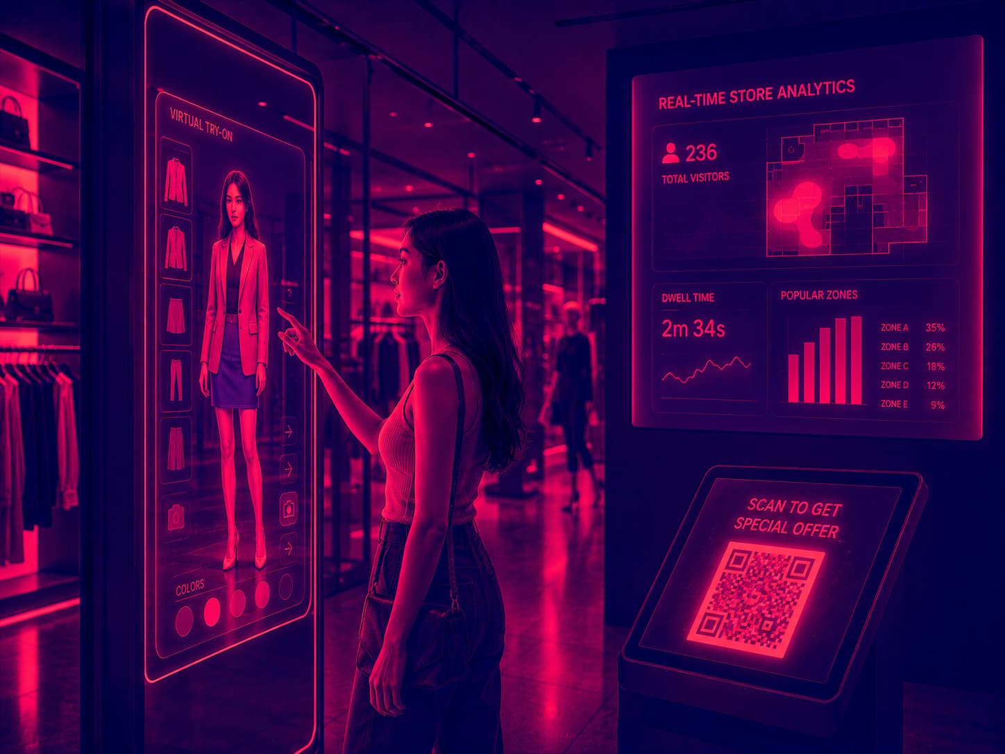 บริการวางระบบ Smart Store และ Interactive Retail