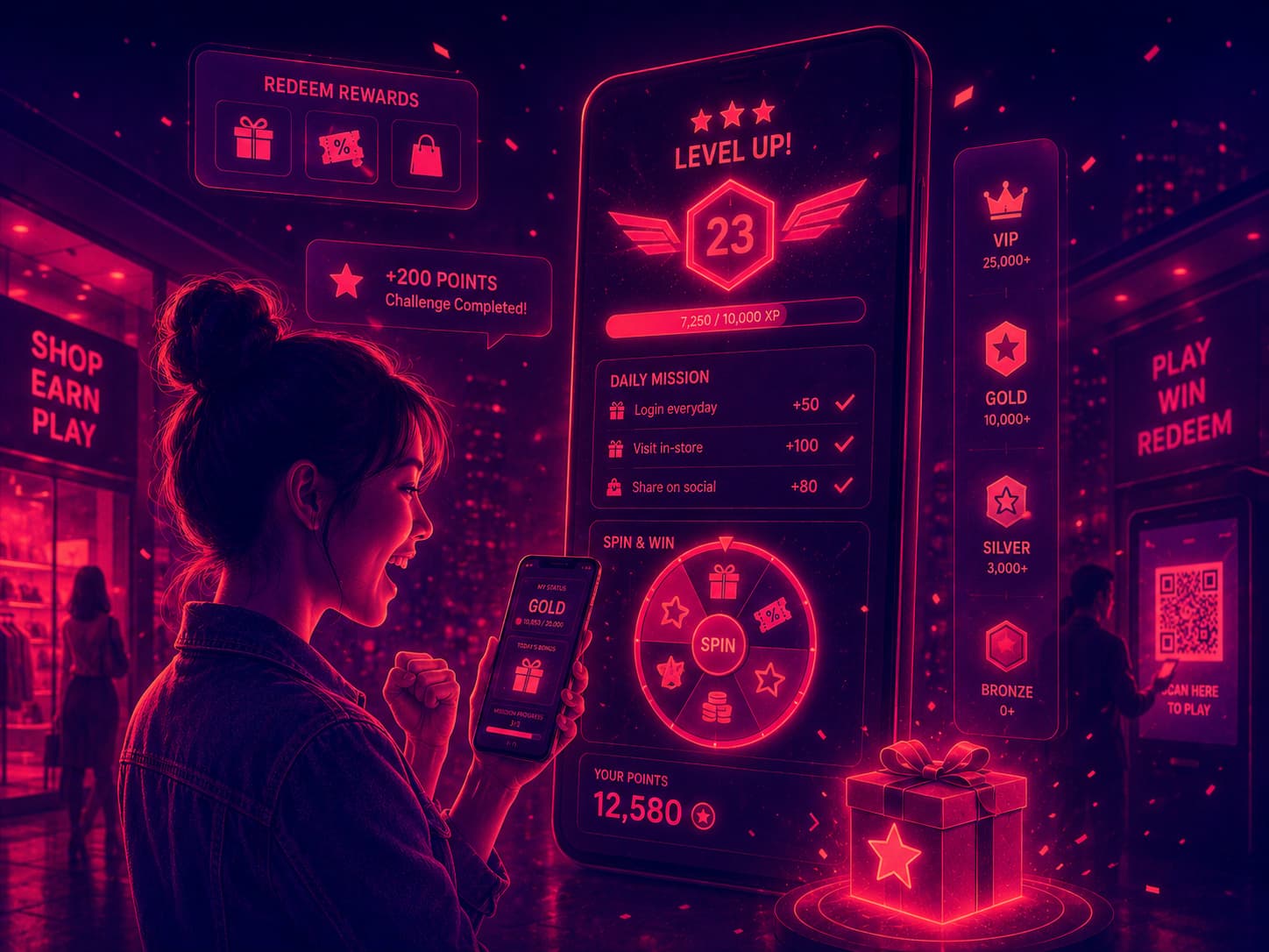 บริการวางระบบ Gamified Loyalty Program