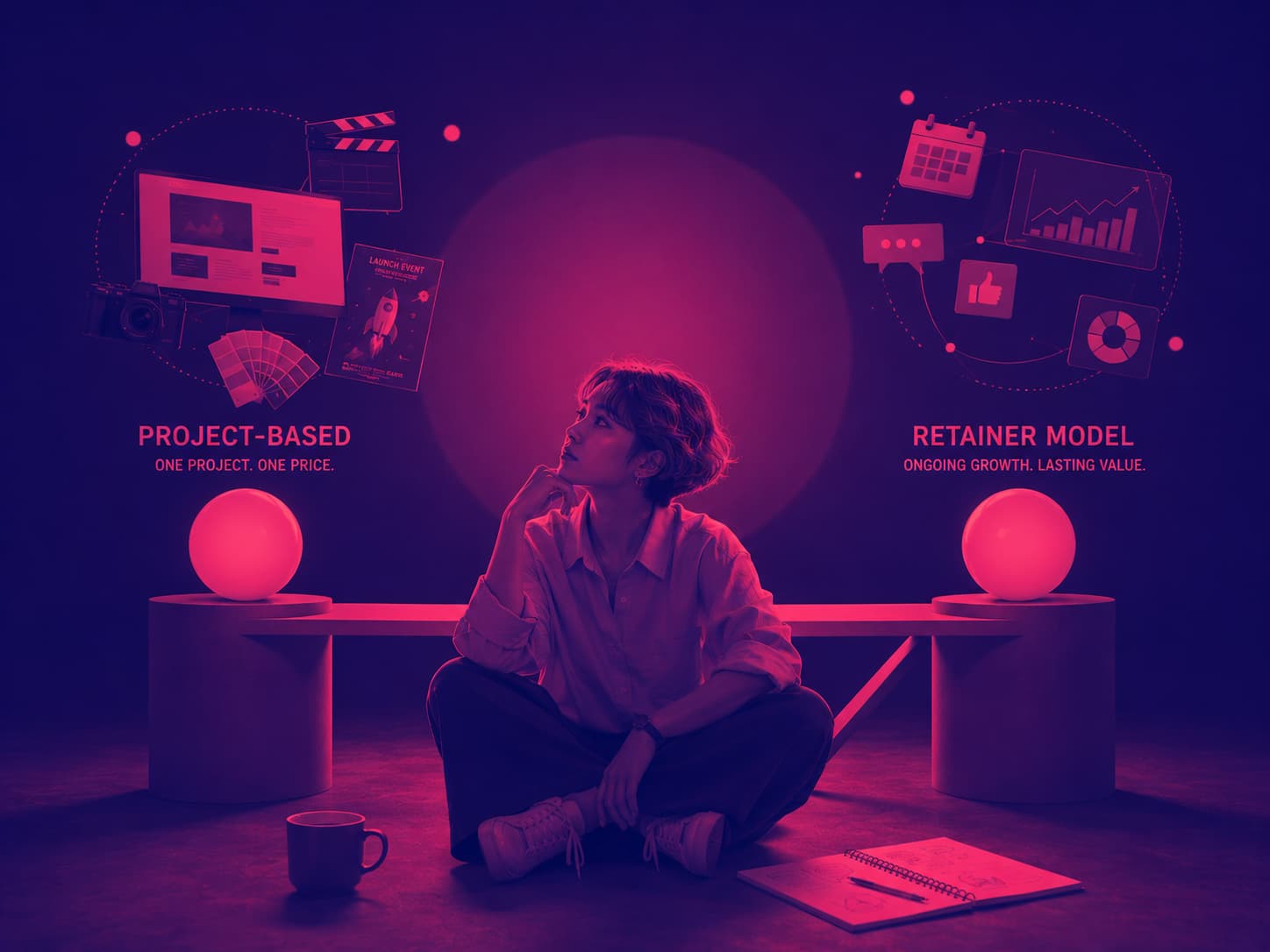 เจาะลึกโครงสร้างราคาเอเจนซี: Project-Based vs Retainer เลือกแบบไหนคุ้ม?