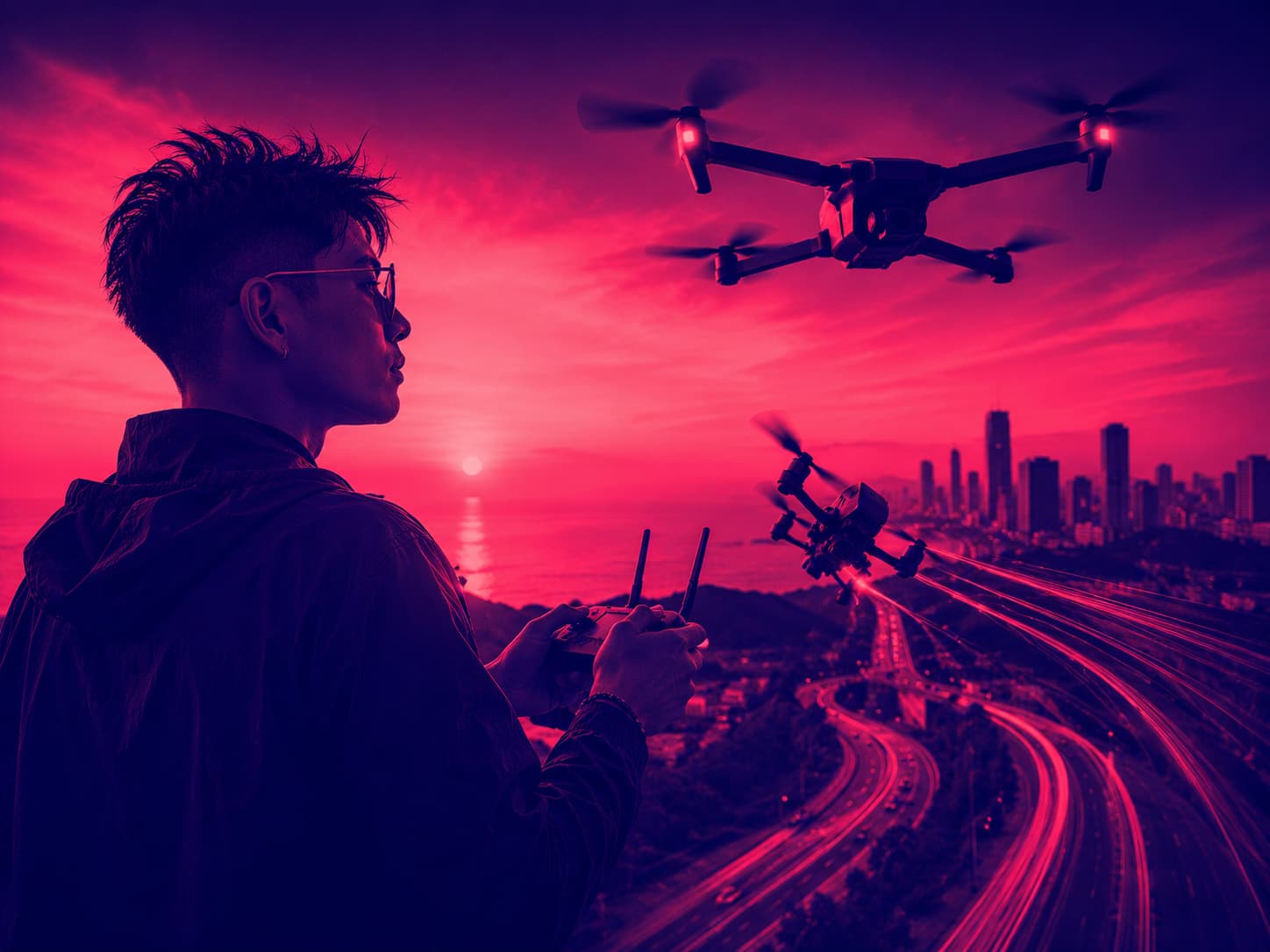 บริการบินโดรนมุมสูง และโดรน FPV ถ่ายทำมุมมองโฉบเฉี่ยวเร้าใจ